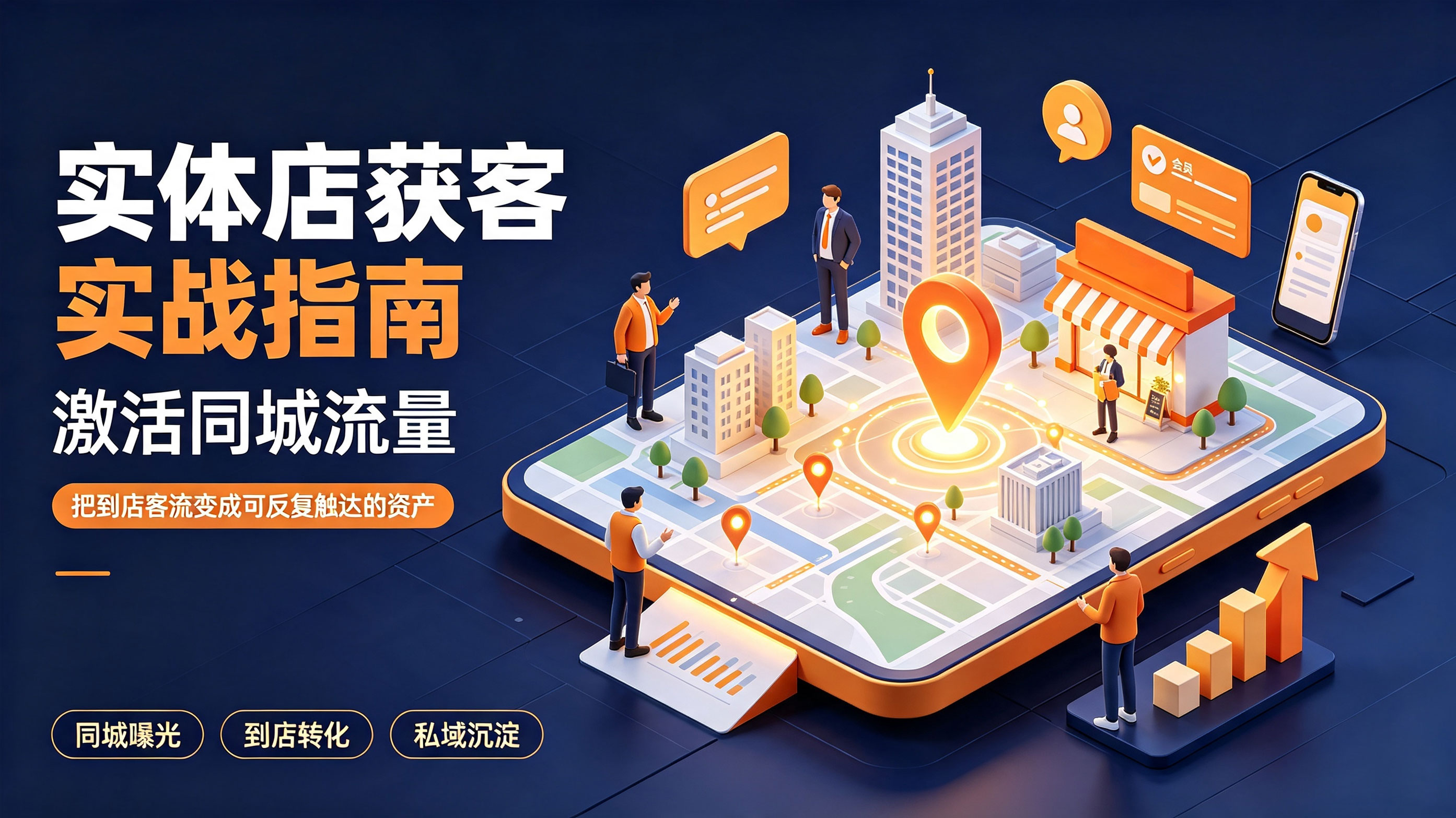 实体店获客实战指南:激活同城流量,把到店客流变成可反复触达的资产 实体店获客实战指南:激活同城流量,把到店客流变成可反复触达的资产